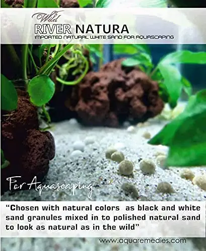 5.Aquatic Remedies River Natura Imported Natural White Sand for Aquascaping (1 KG)